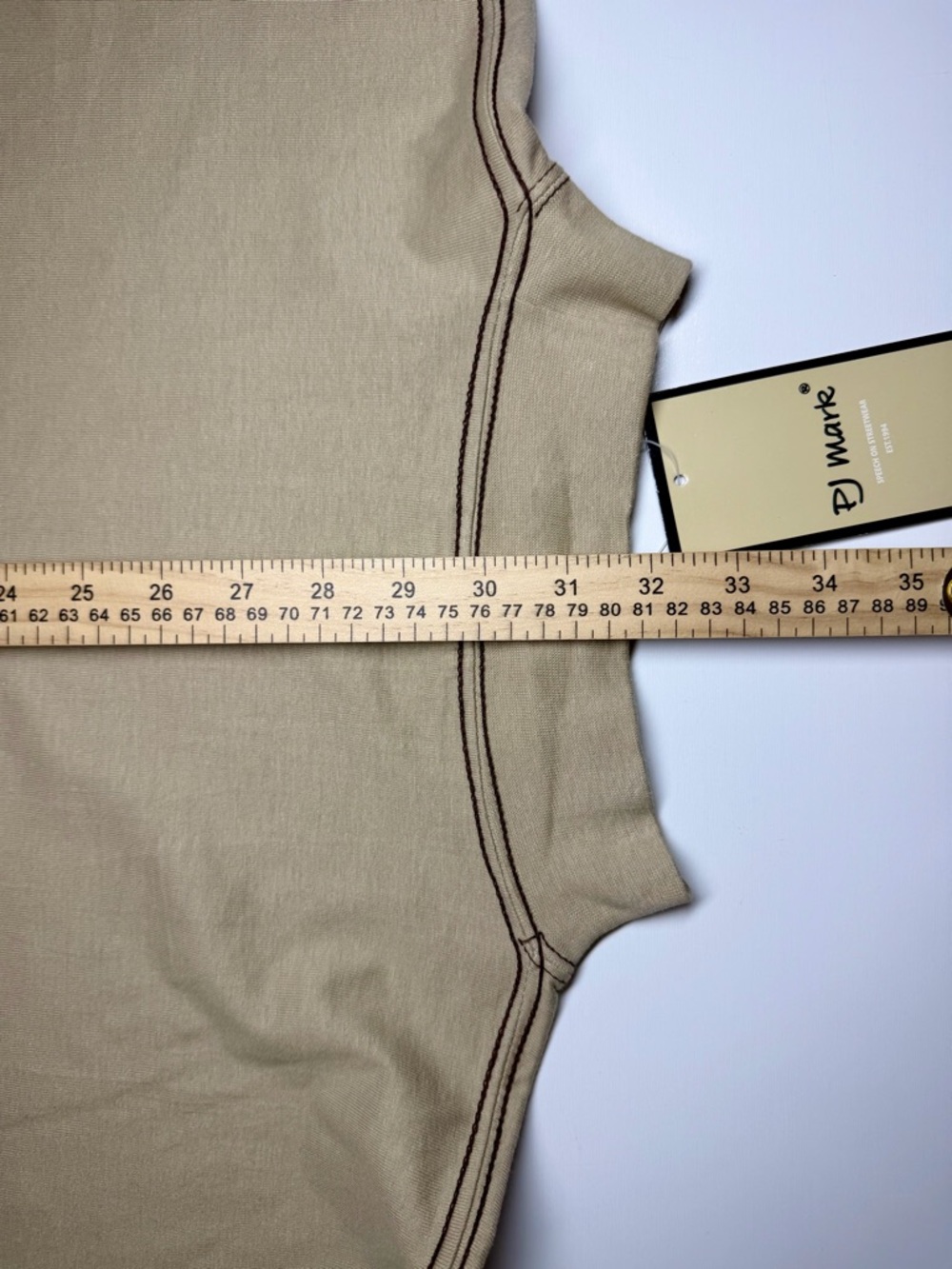 PJ Mark Men’s Khaki Long Sleeve Button‑Up Shirt NWT Size L - Picture 4 of 6